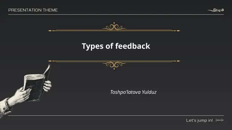 Types of feedback