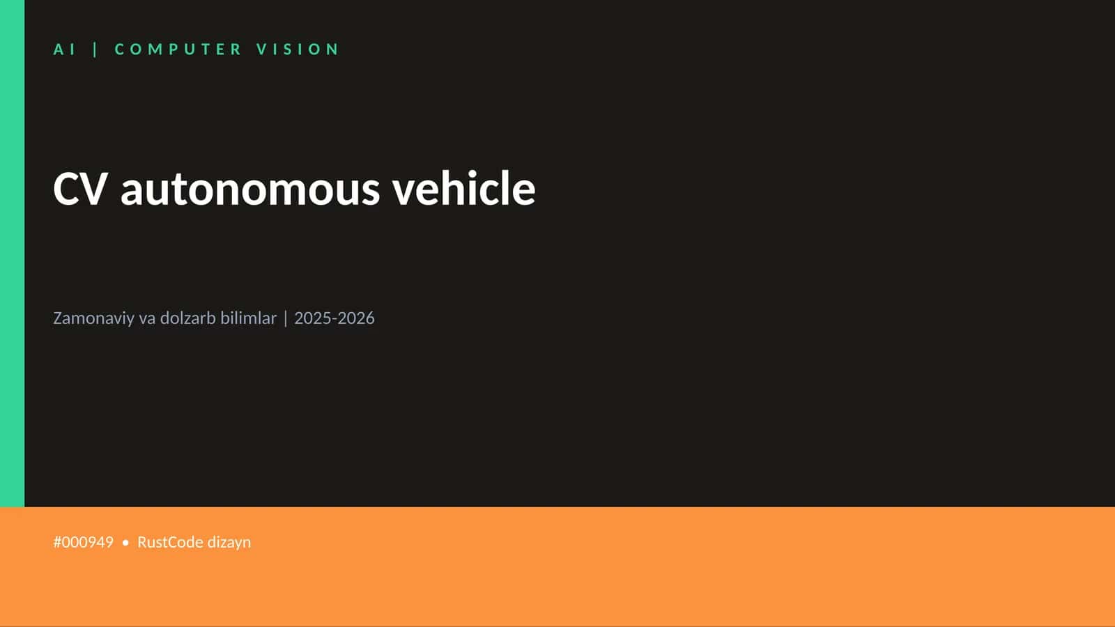 CV autonomous vehicle