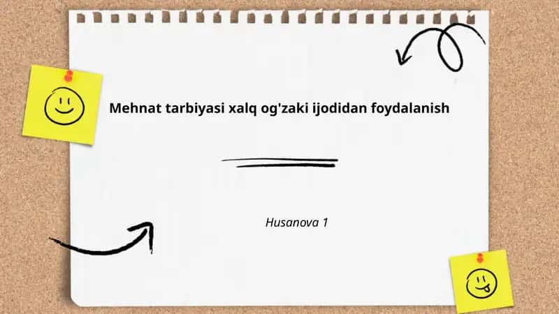 Mehnat tarbiyasi xalq og'zaki ijodidan foydalanish