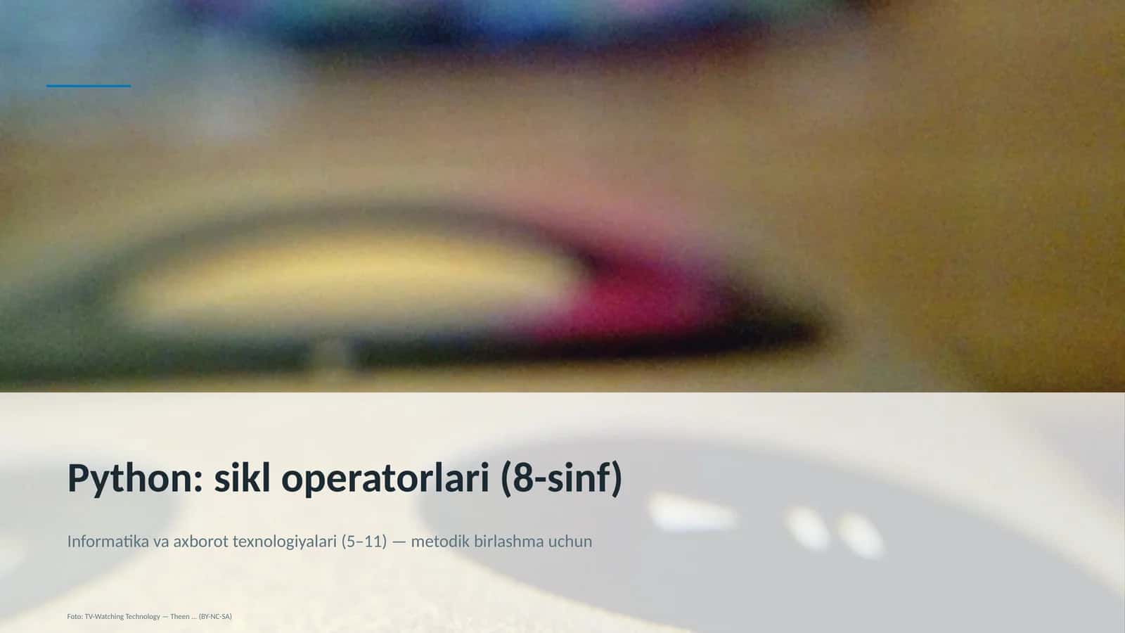 Python: sikl operatorlari (8-sinf)