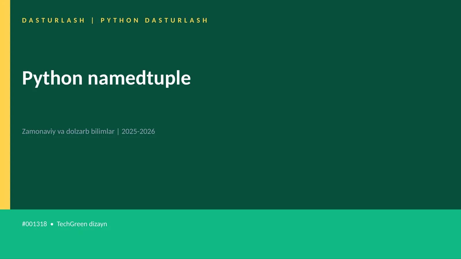 Python namedtuple