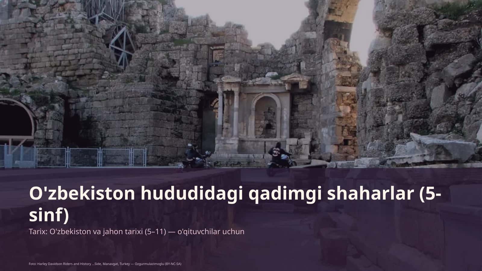 O'zbekiston hududidagi qadimgi shaharlar (5-sinf)