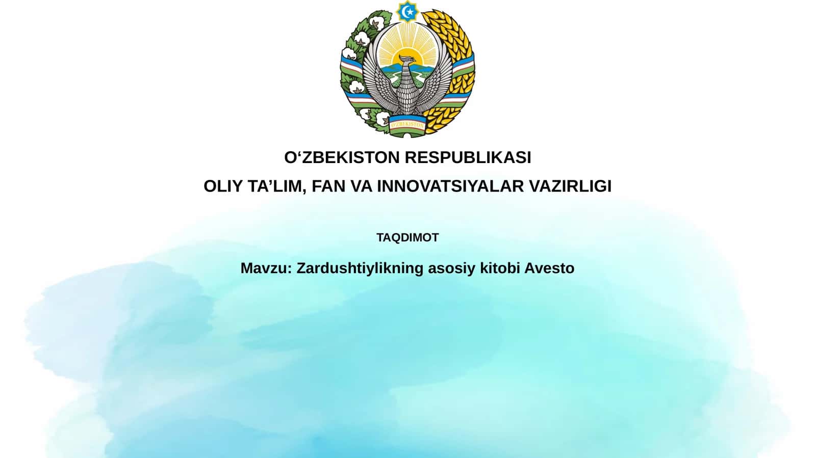 Zardushtiylikning asosiy kitobi Avesto