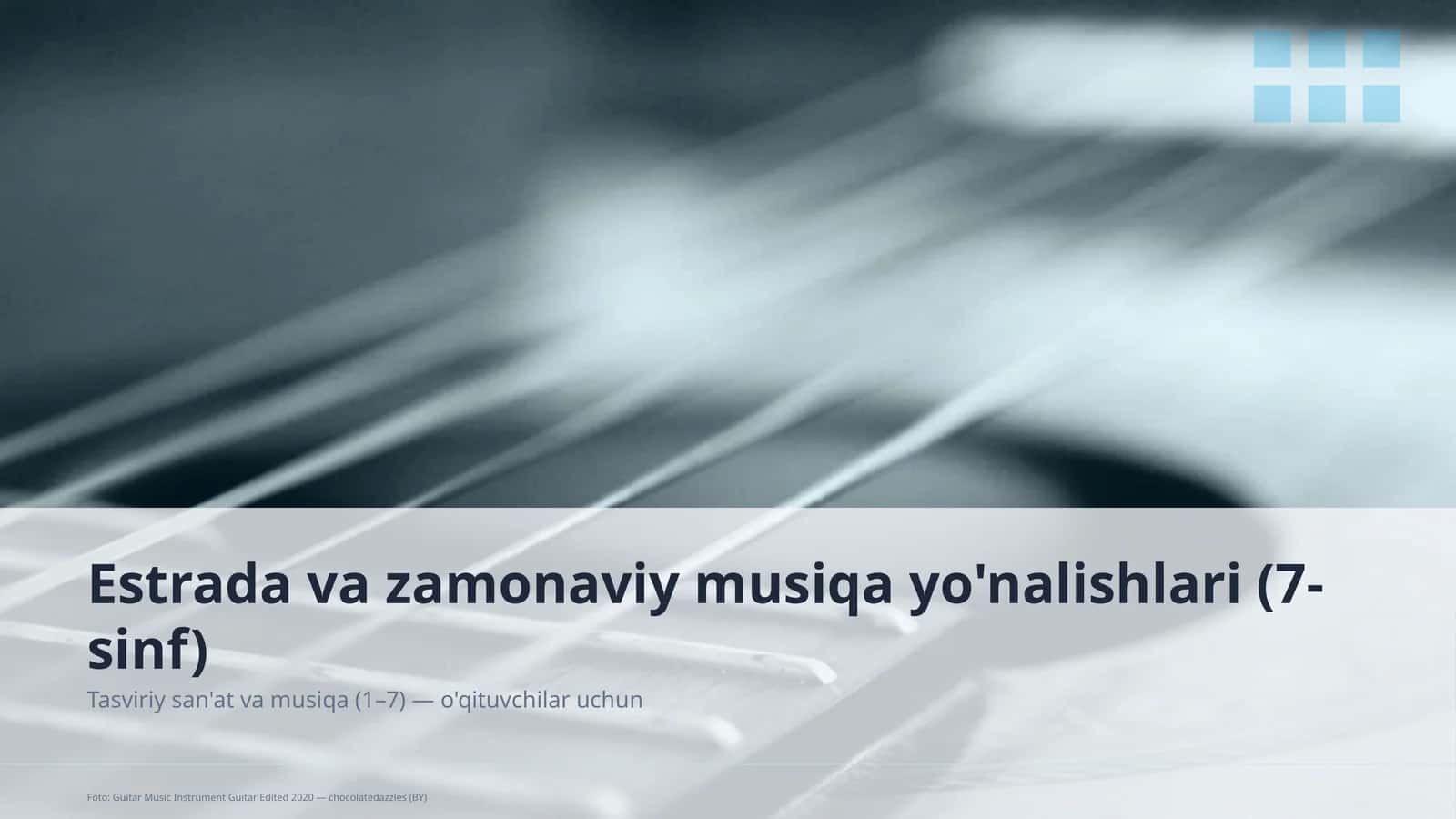 Tasviriy san'at va musiqa (1– 7) — o'qituvchilar uchun