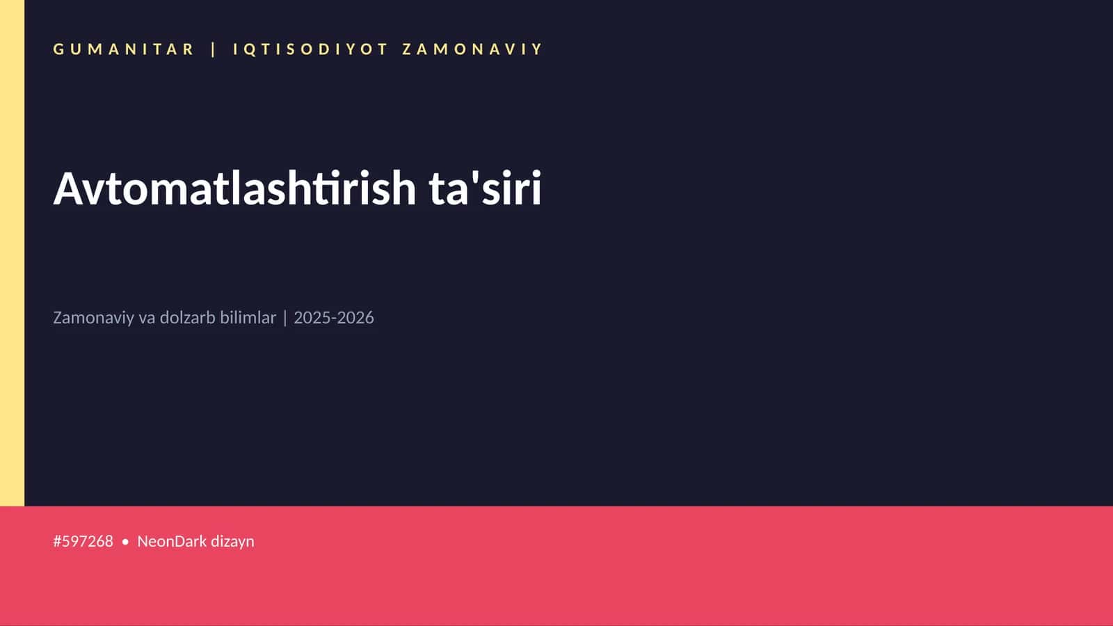 Avtomatlashtirish ta'siri