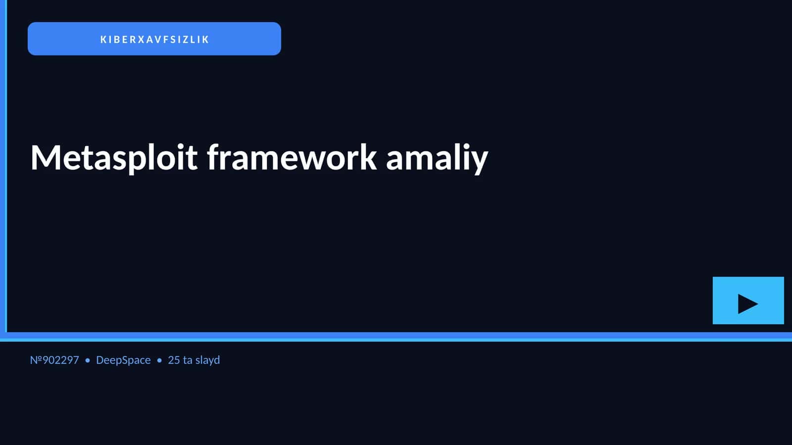 Metasploit framework amaliy