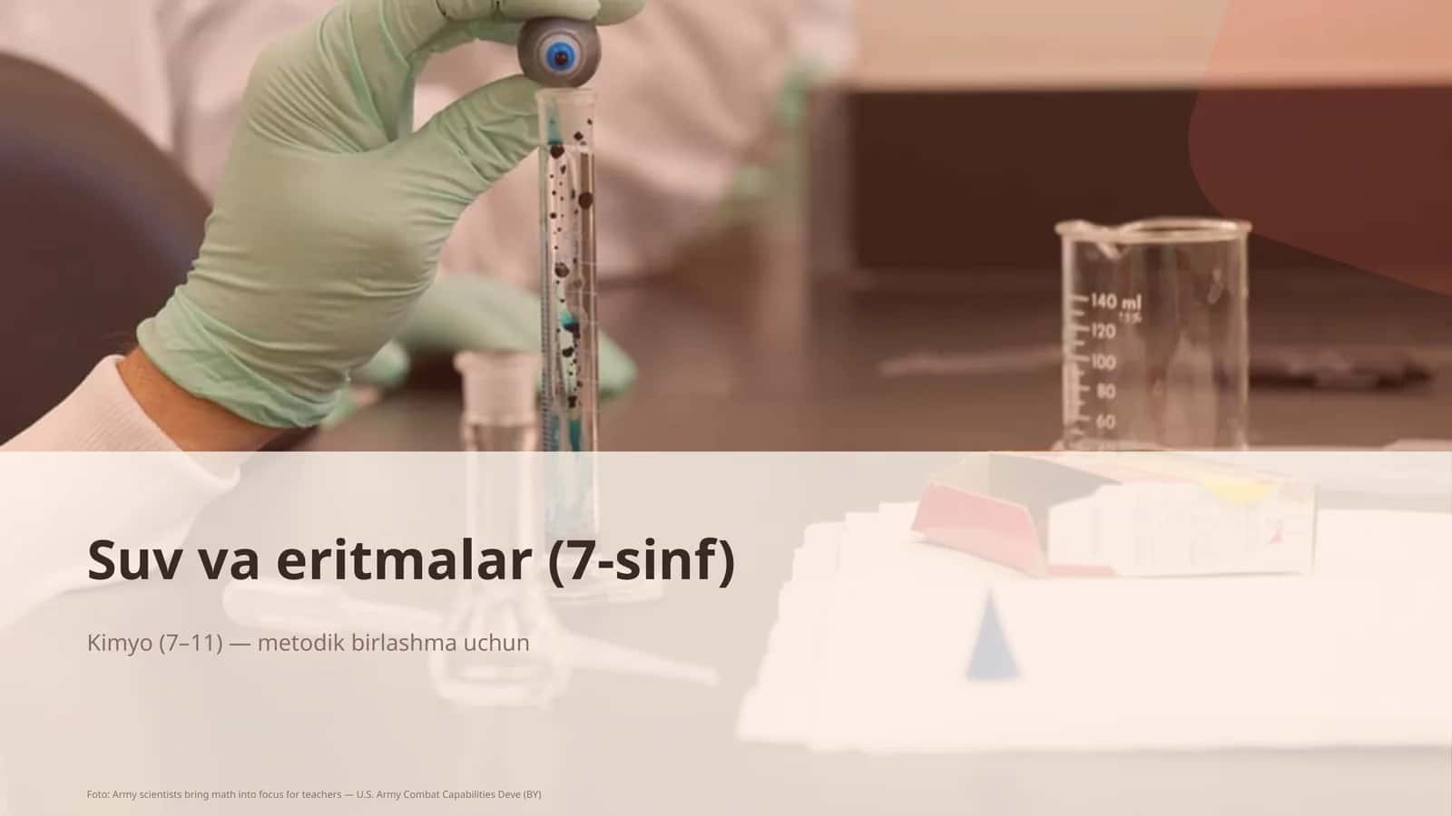 Suv va eritmalar (7-sinf)