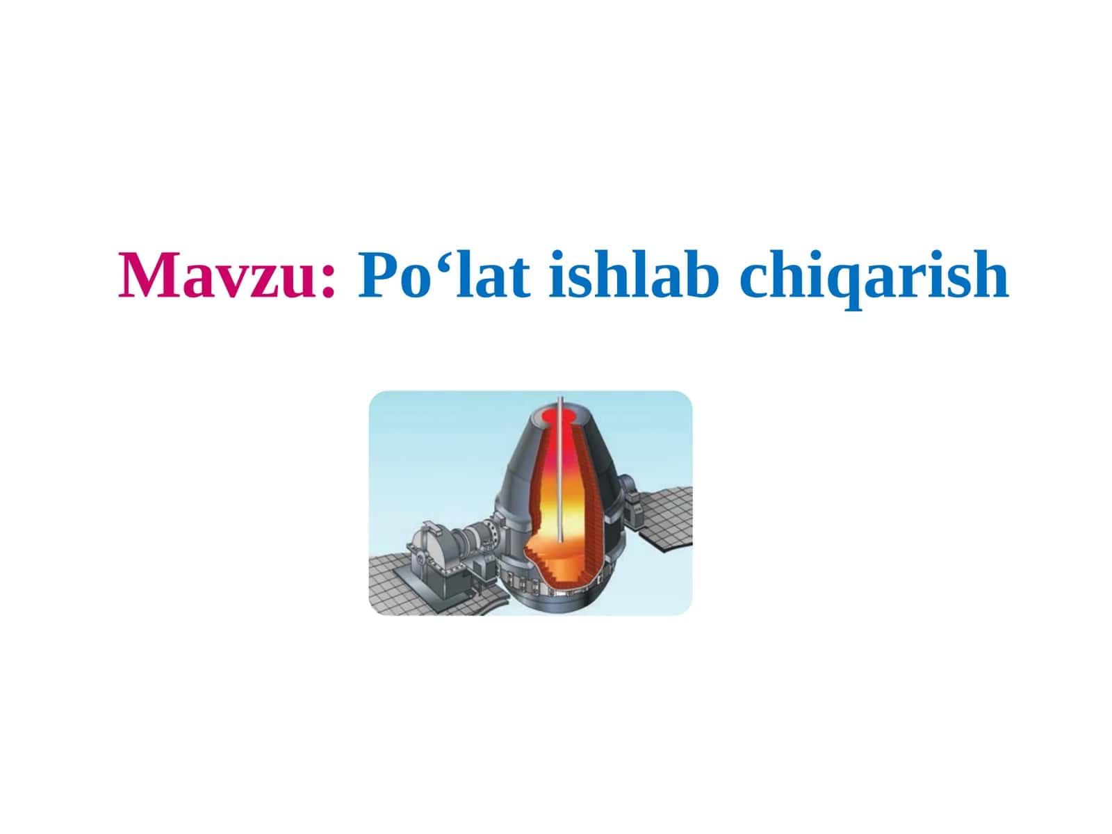 Po‘lat ishlab chiqarish.