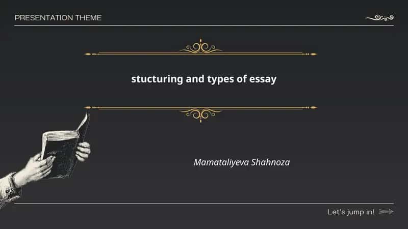 stucturing and types of essay