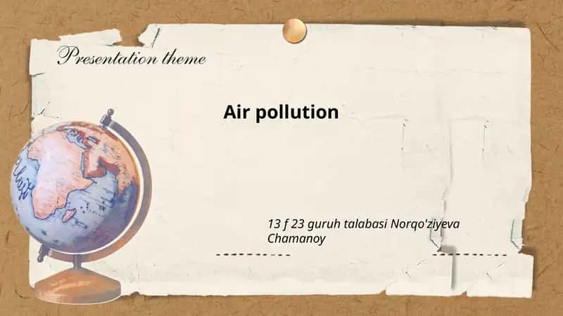 Air pollution