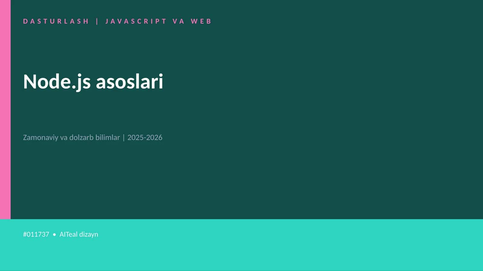 Node.js asoslari