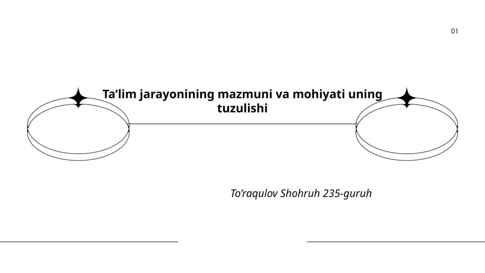 Ta’lim jarayonining mazmuni va mohiyati uning tuzulishi