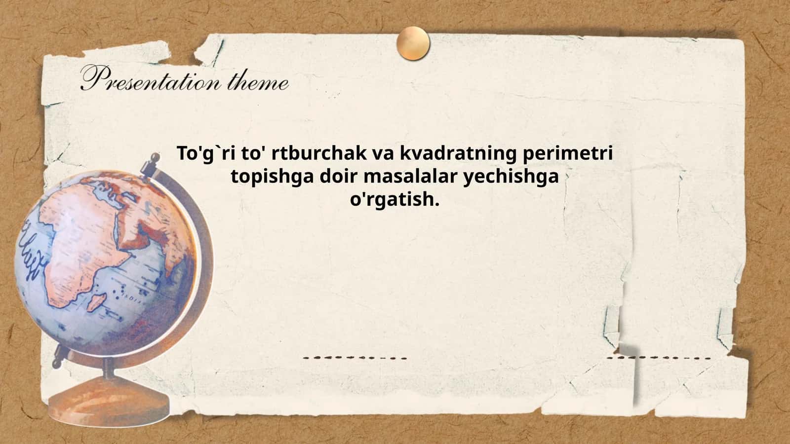 To'g'ri to' rtburchak va kvadratning perimetri topishga doir masalalar yechishga o'rgatish
