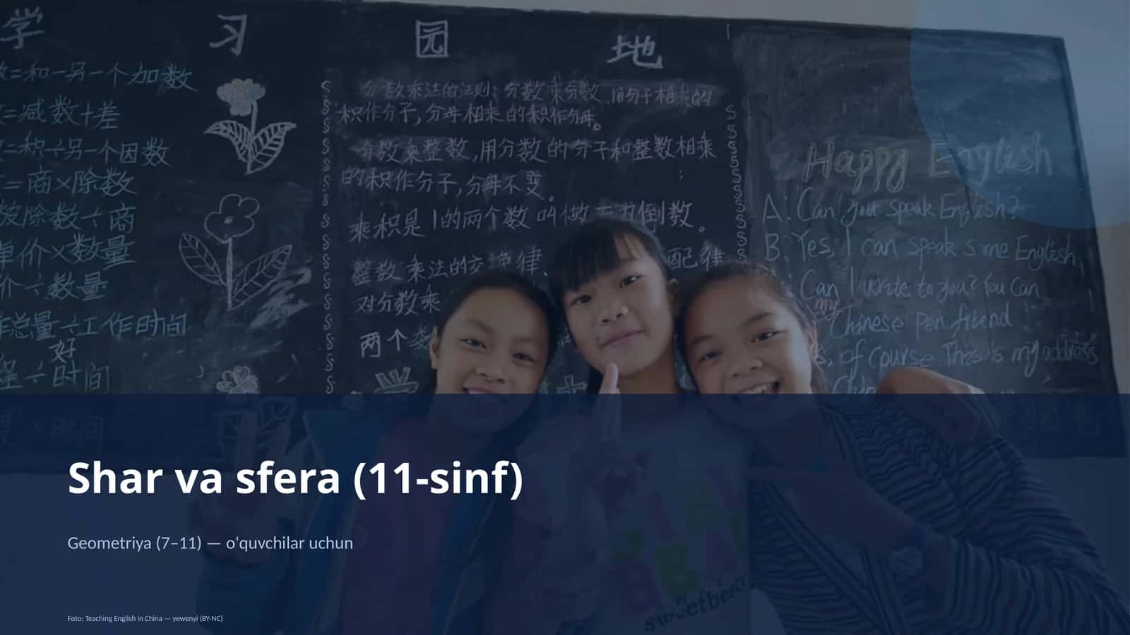Shar va sfera (11-sinf)