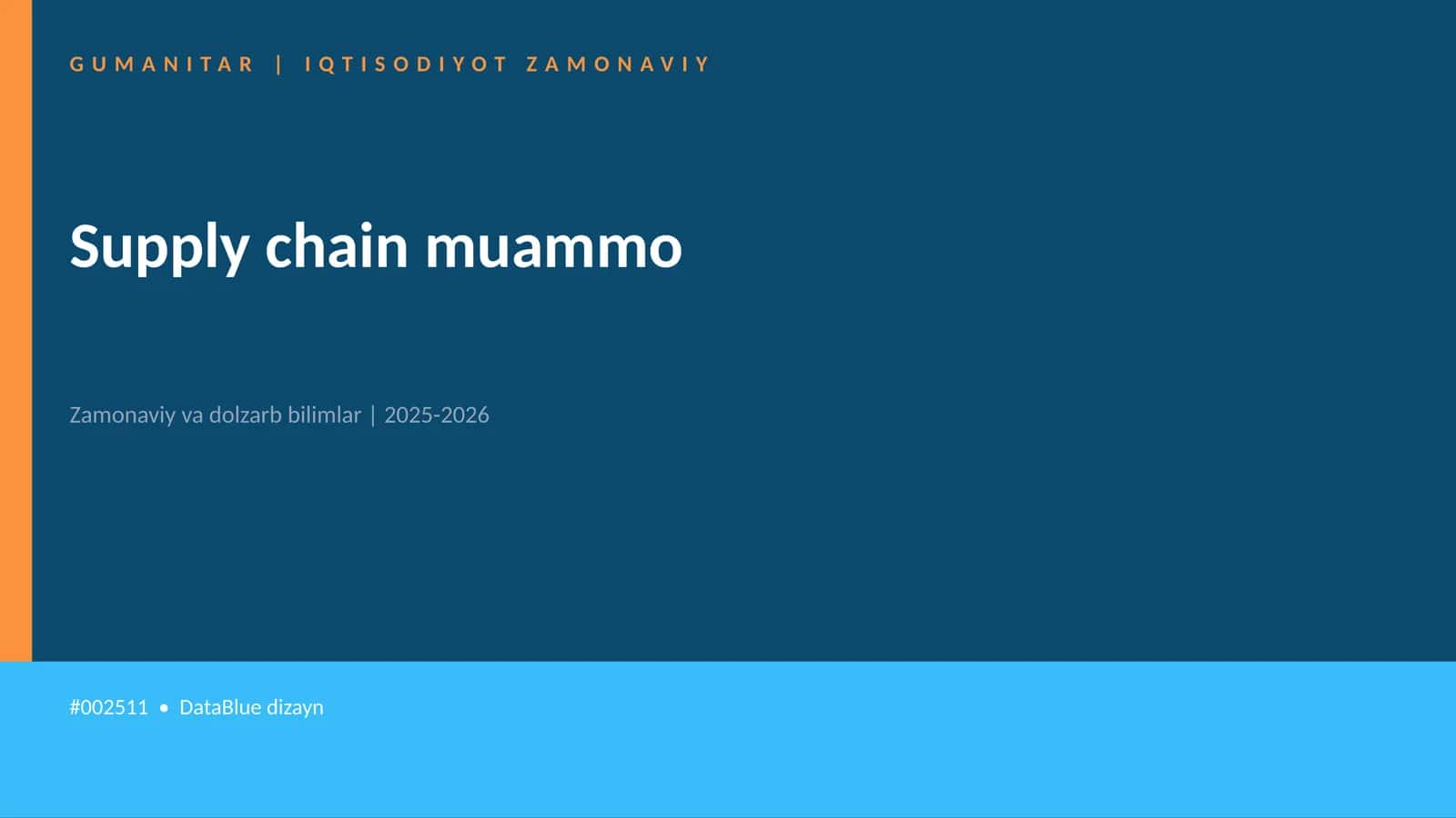Supply chain muammo