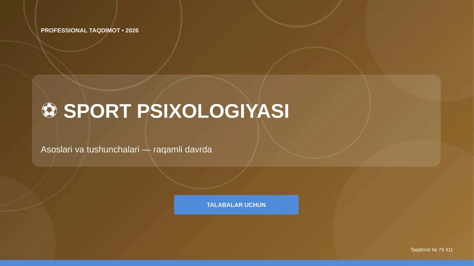 Sport Psixologiyasi Asoslari va Tushunchalari