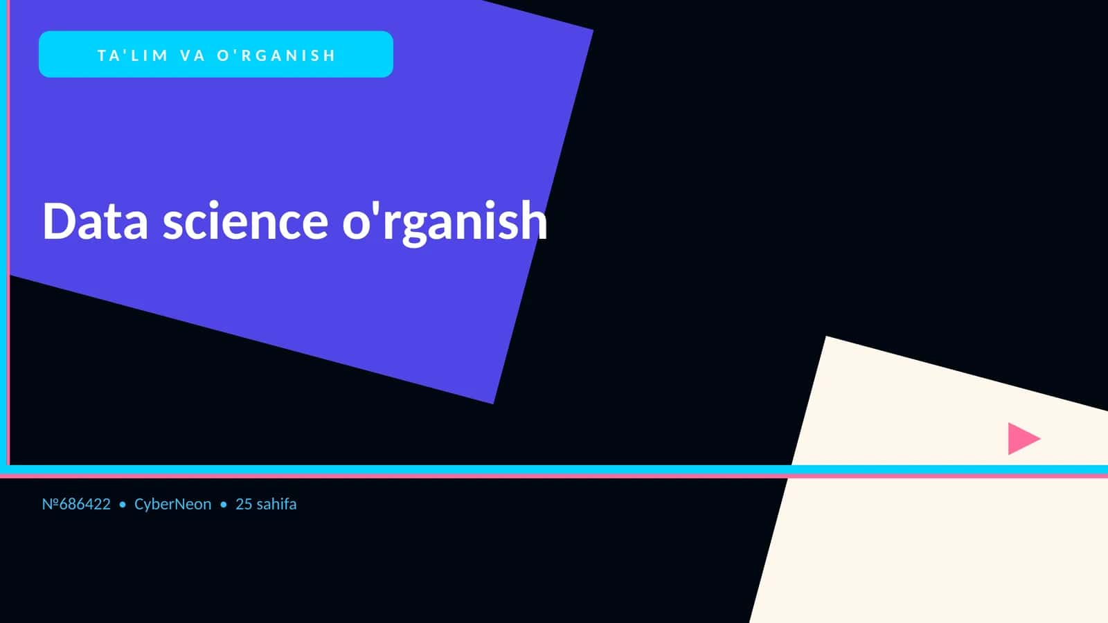 Data science o'rganish
