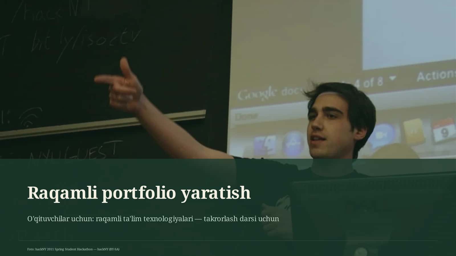 Raqamli portfolio yaratish