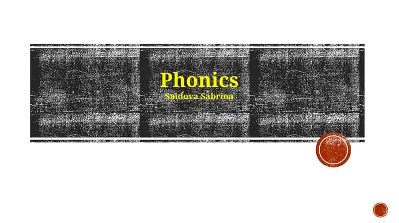 Phonics