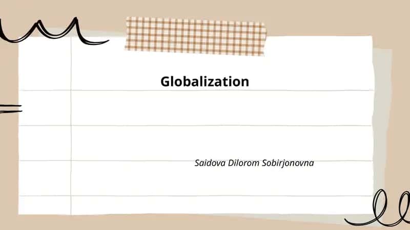 Globalization