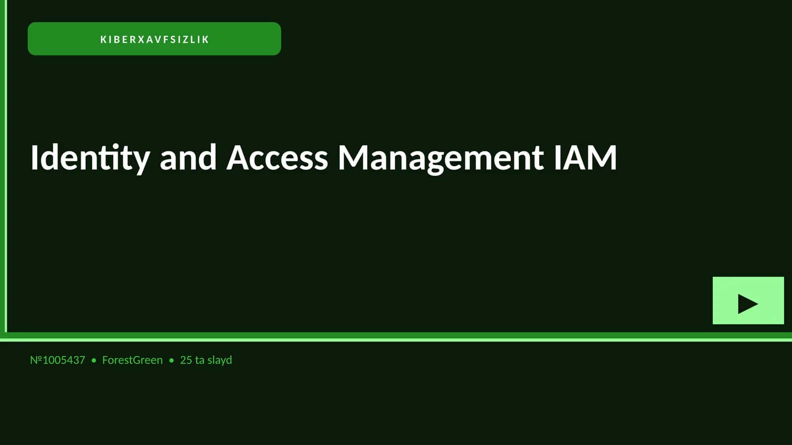 Identity and Access Management IAM