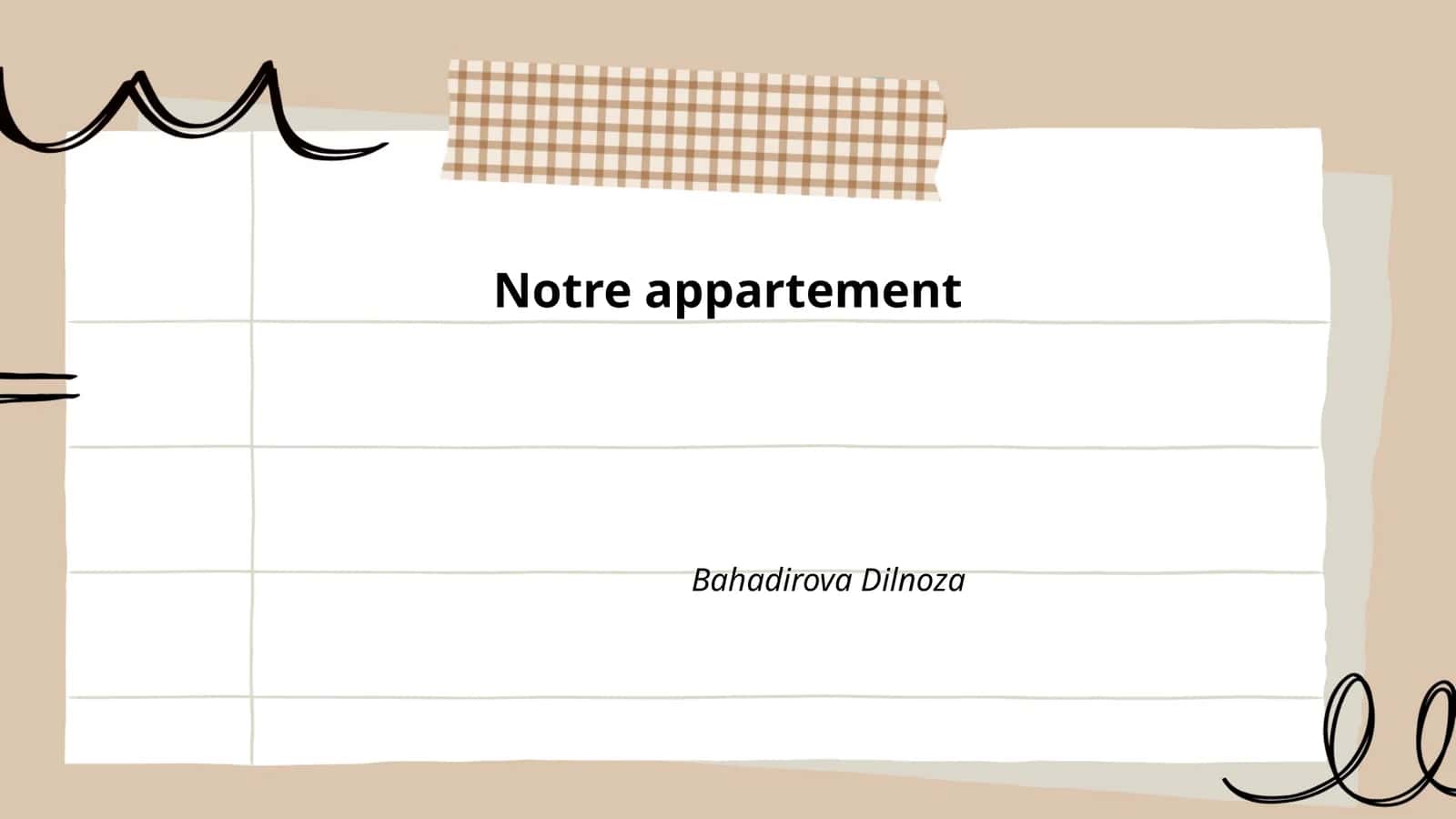 Notre appartement