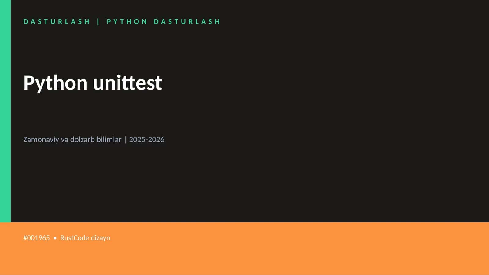Python unittest