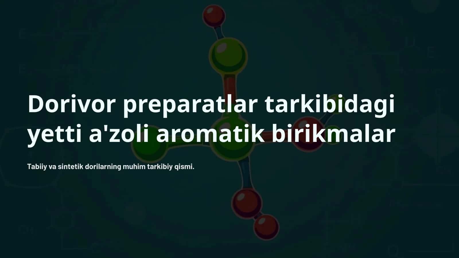 Aromatik birikmalar