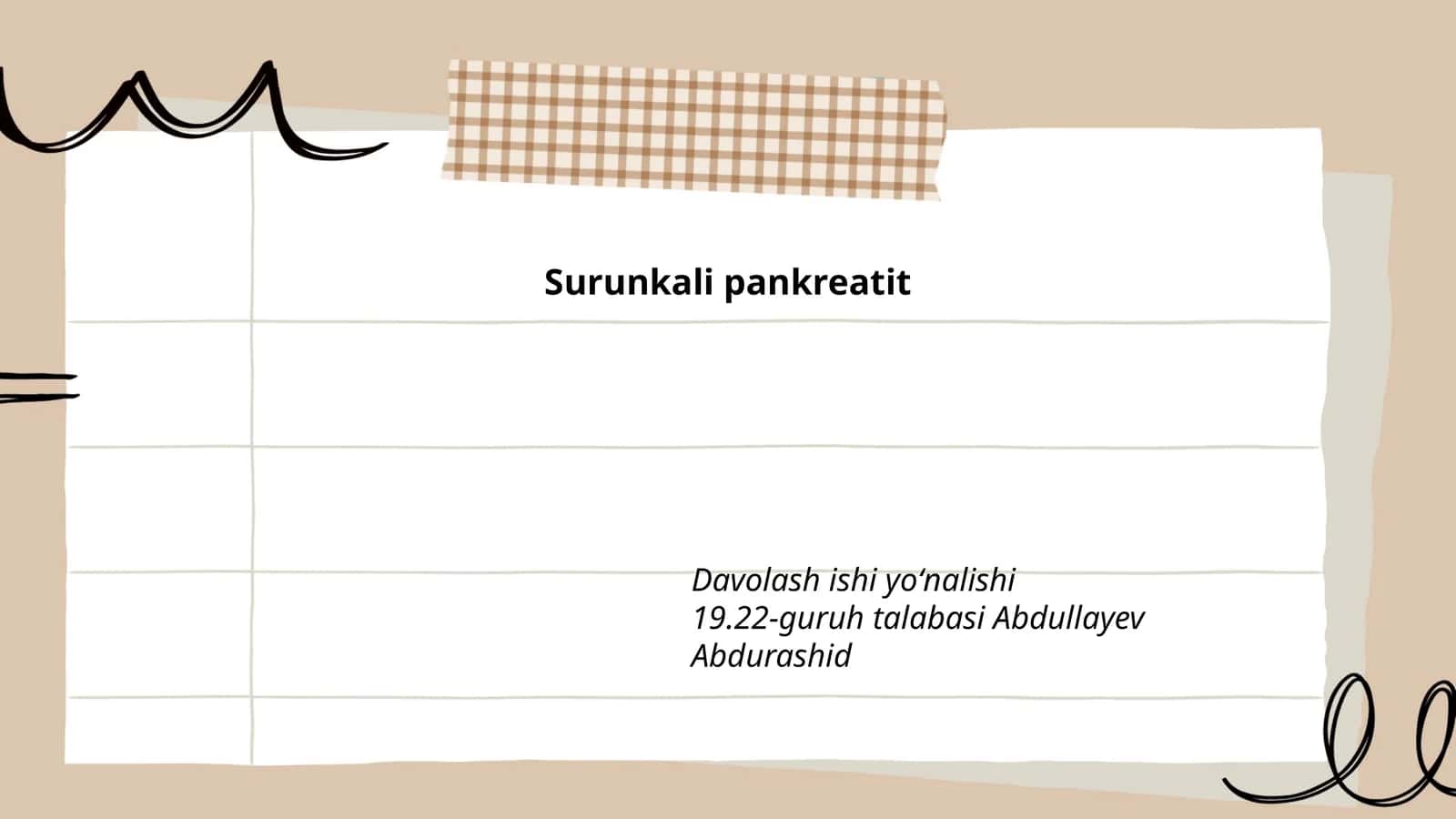 Surunkali pankreatit