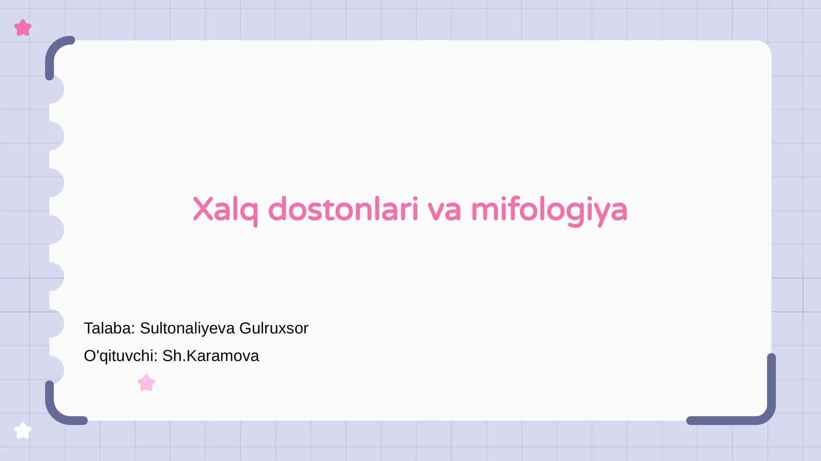 Xalq dostonlari va mifologiya