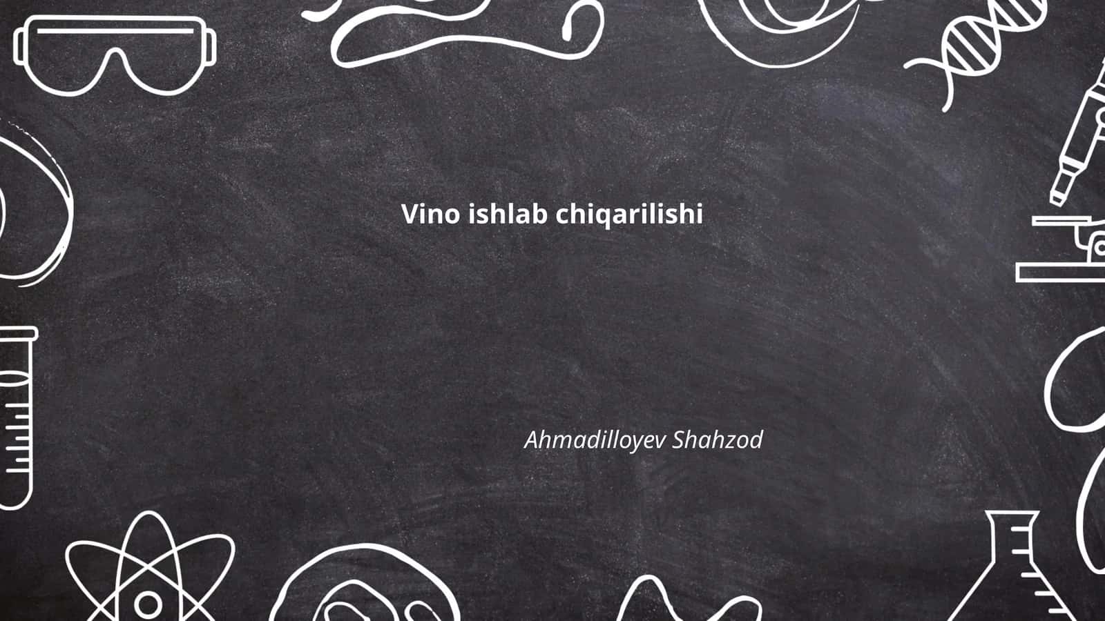 Vino ishlab chiqarilishi