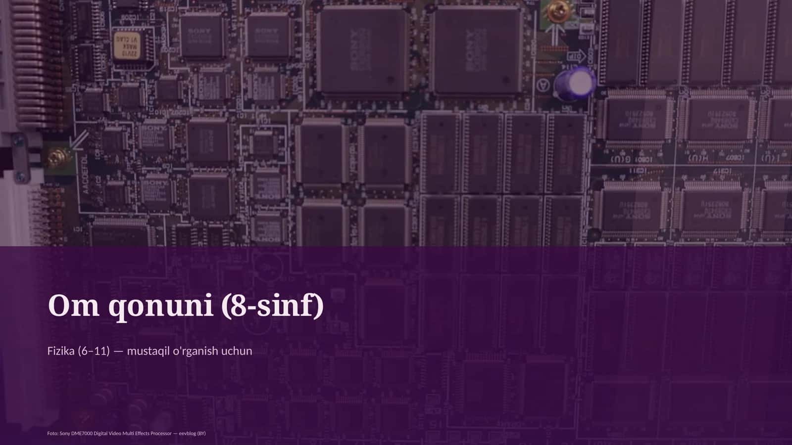 Om qonuni (8-sinf)