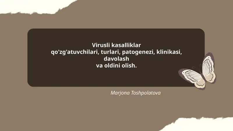 Virusli kasalliklar
