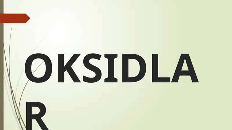 Oksidlar