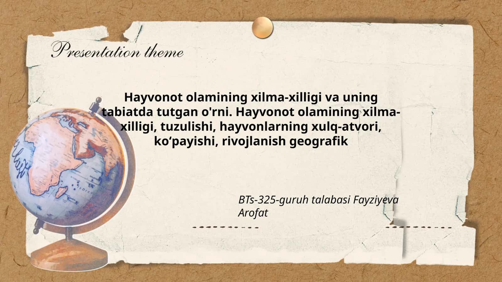 Hayvonot olamining xilma-xilligi