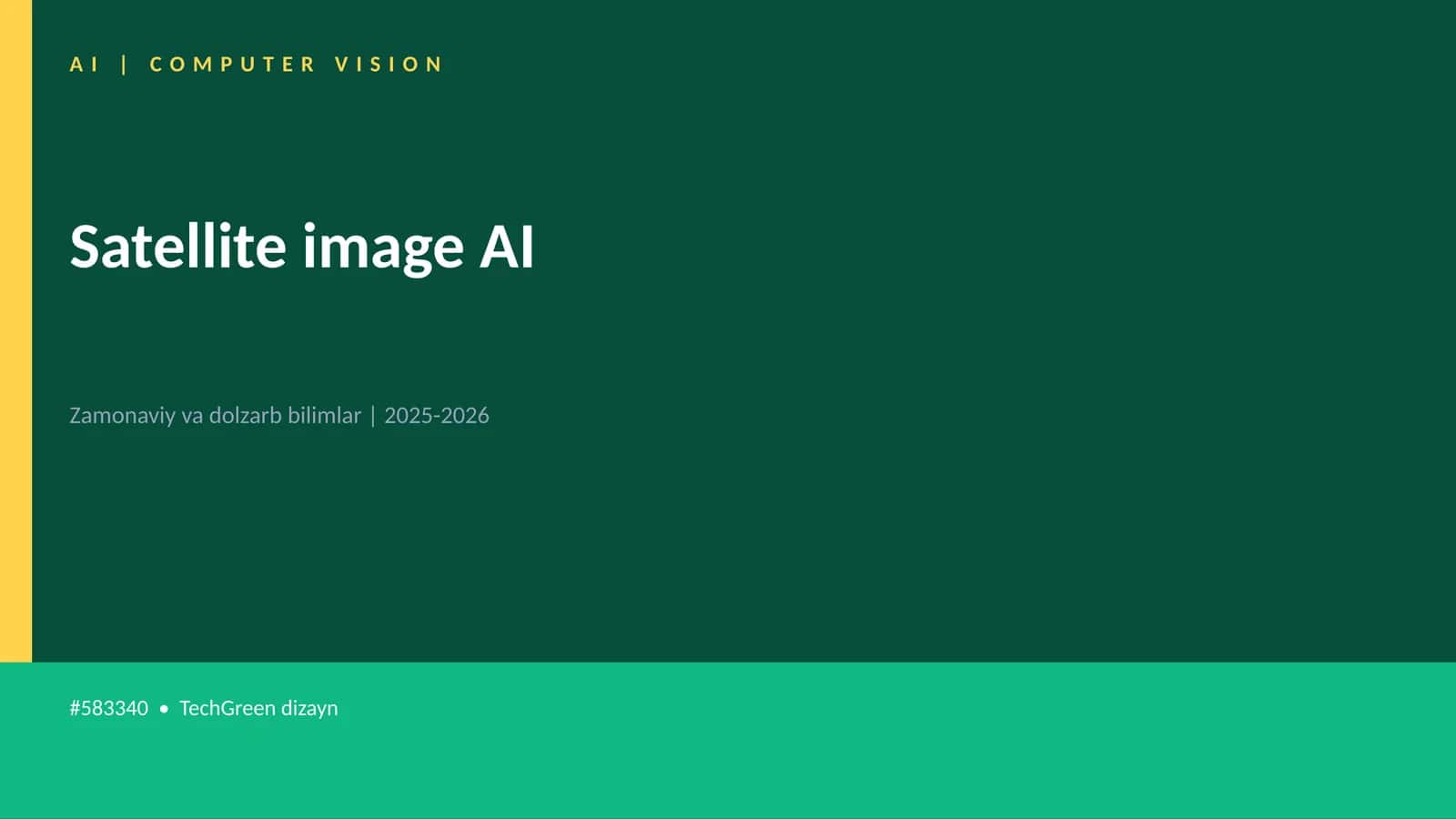 Satellite image AI