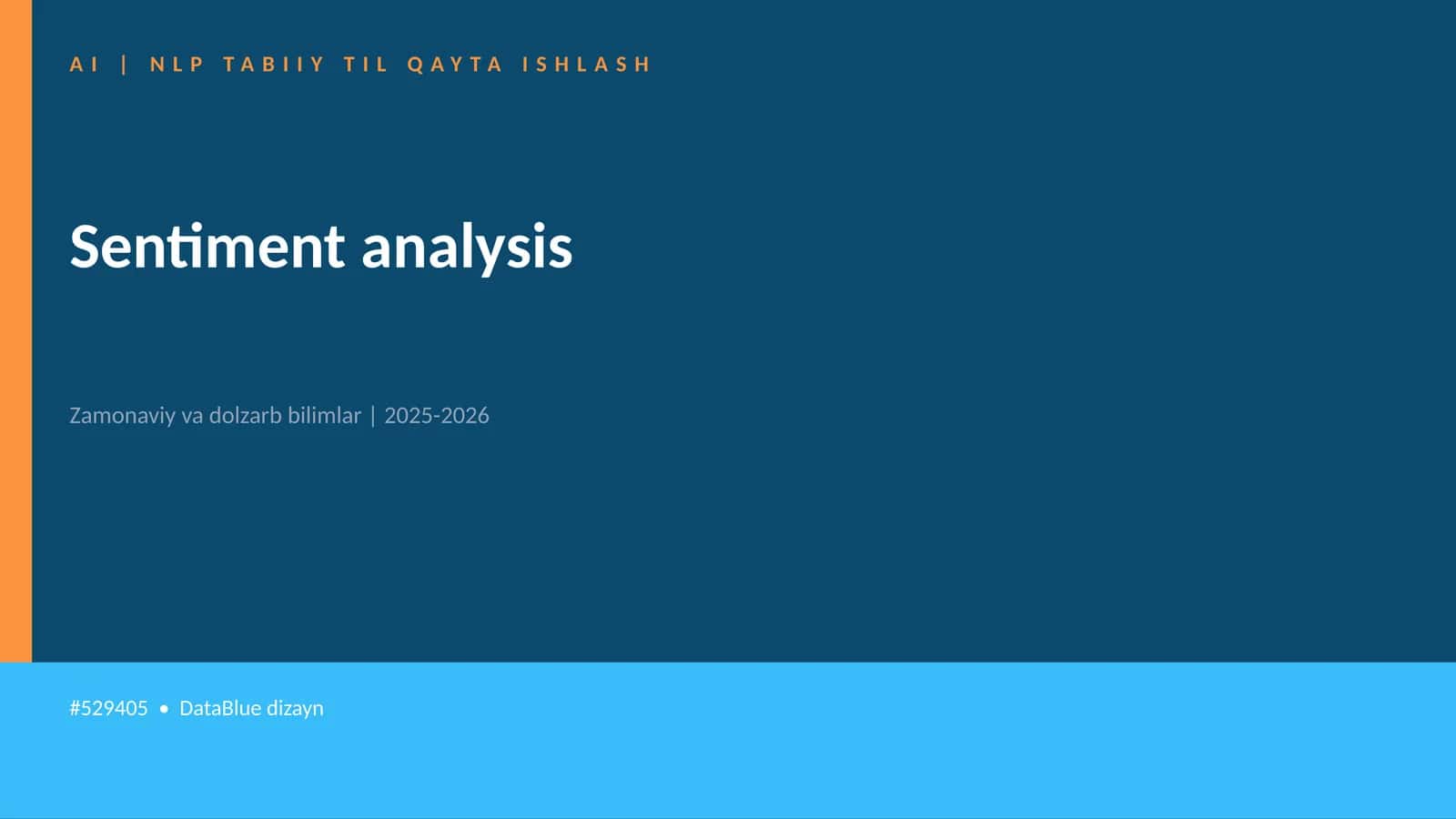 Sentiment analysis
