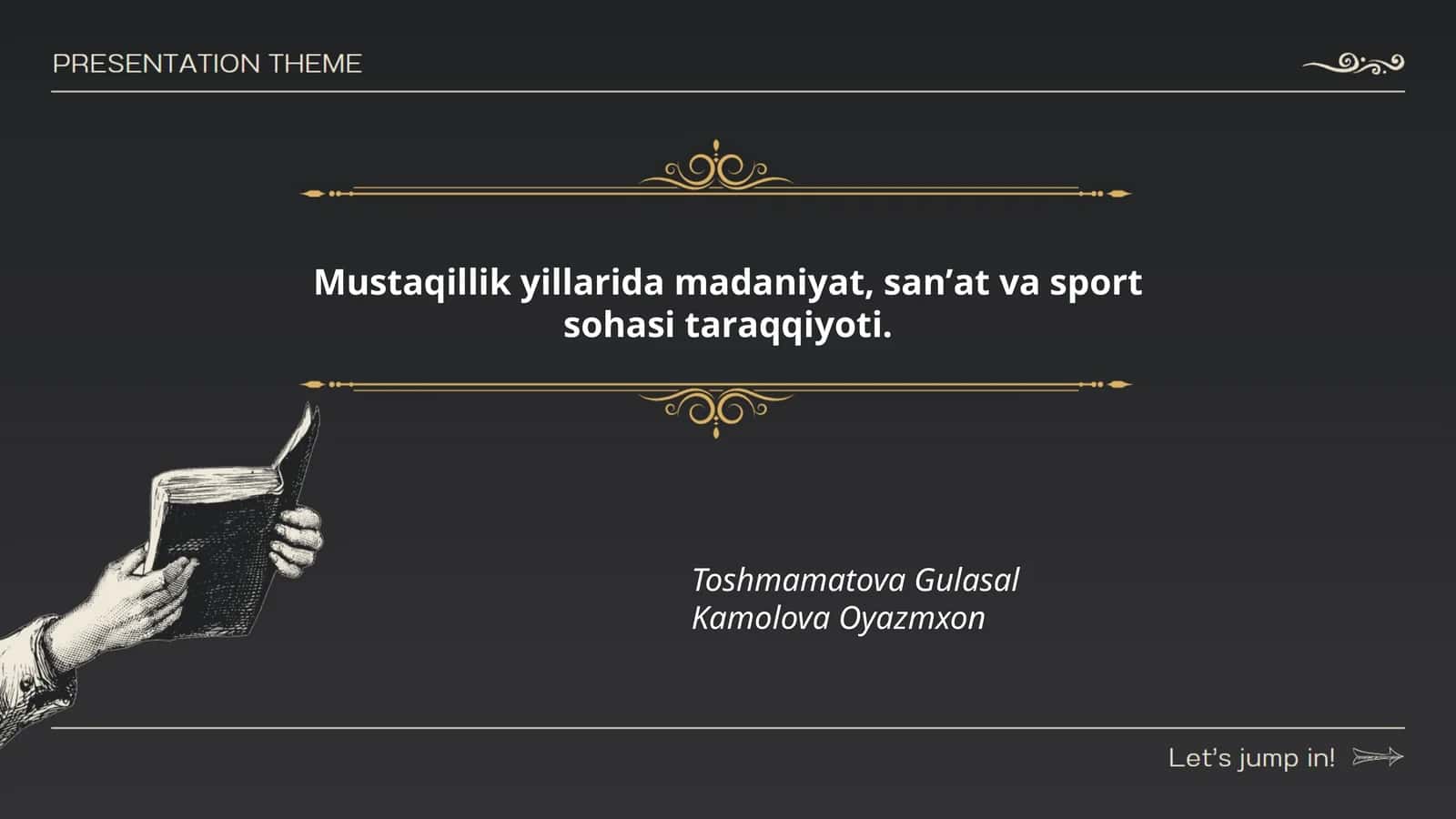 Mustaqillik yillarida madaniyat, san'at va sport sohasi tarqqiyoti
