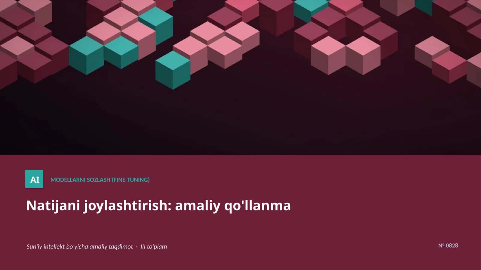 MODELLARNI SOZLASH (FINE-TUNING)