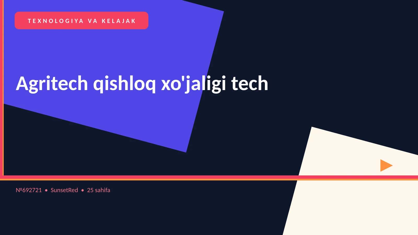 Agritech qishloq xo'jaligi tech