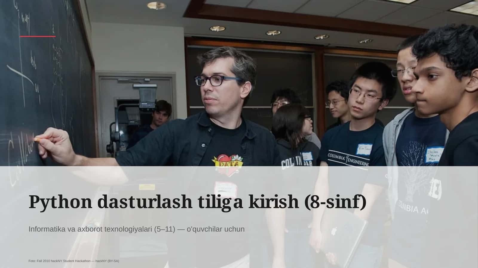 Python dasturlash tiliga kirish (8-sinf)