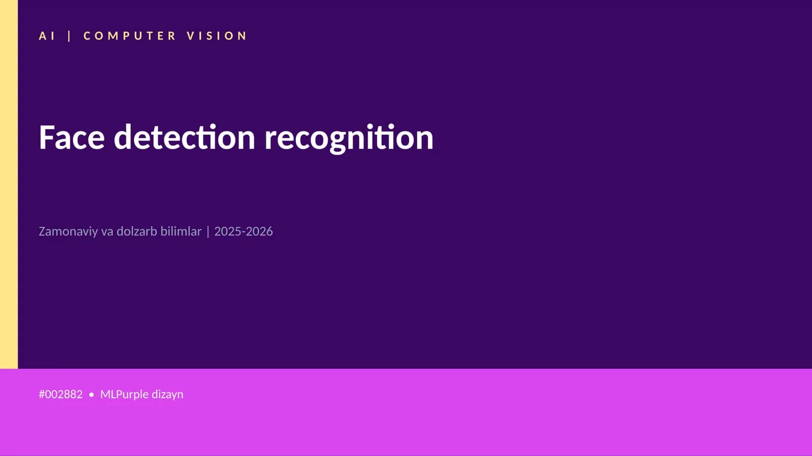 Mavzuga Kirish — Face detection recognition