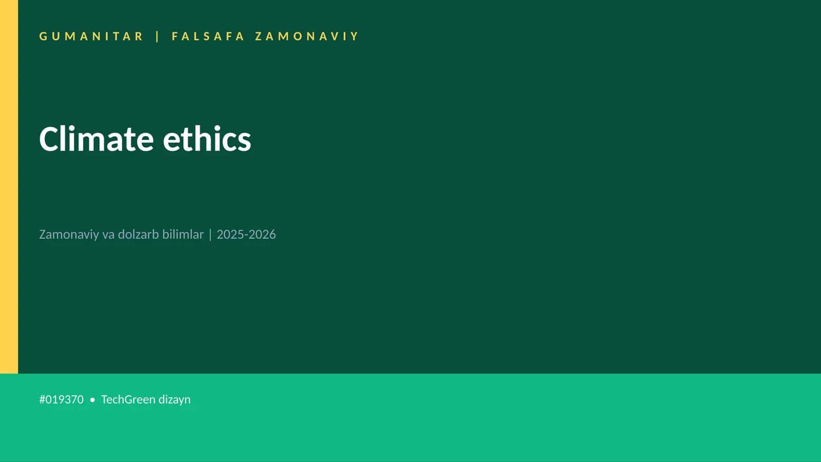 Climate ethics