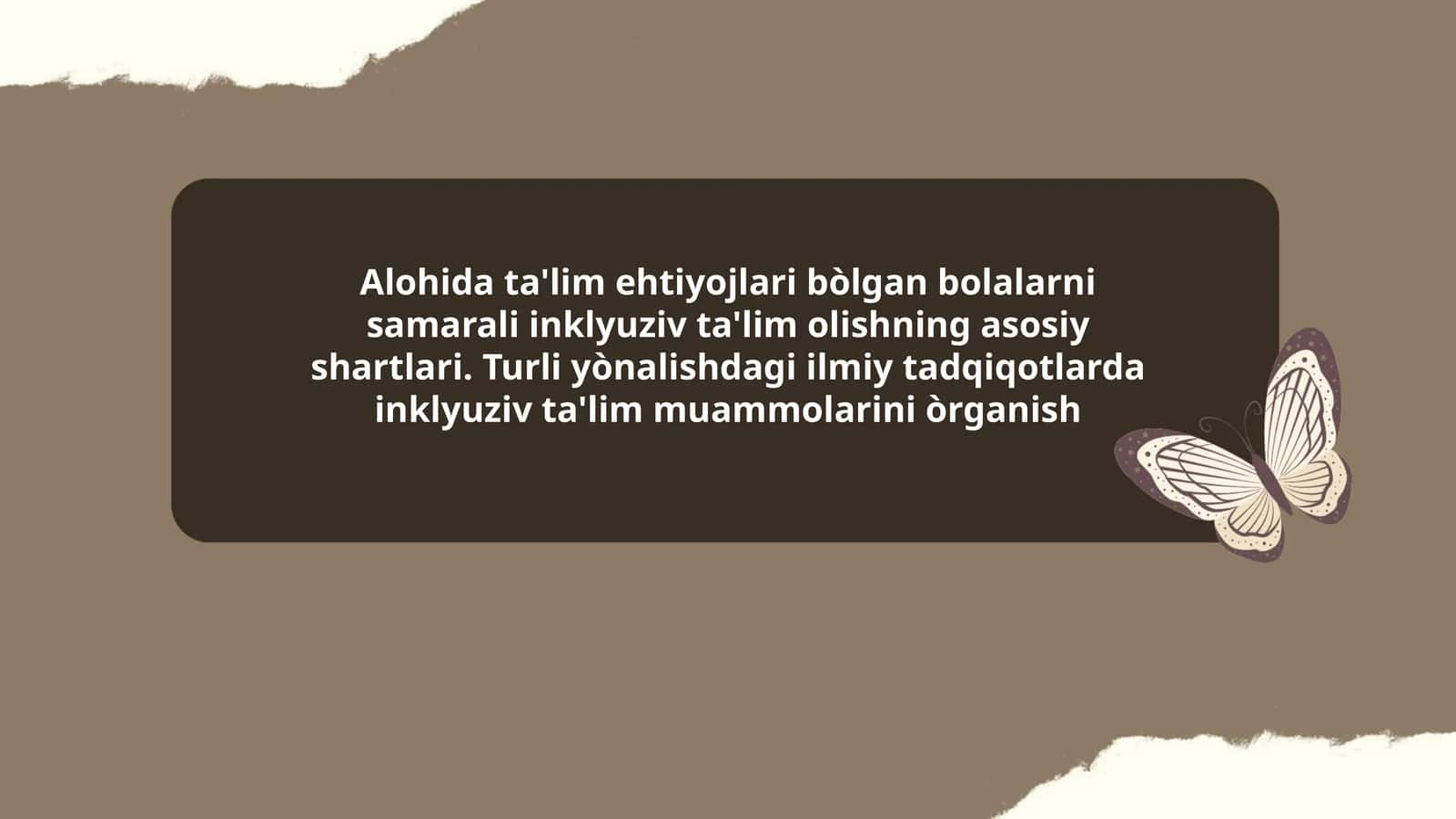 Inklyuziv ta'lim muammolari