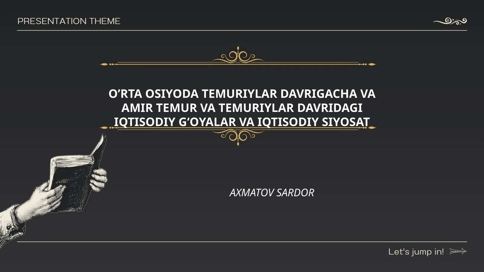 O’RTA OSIYODA TEMURIYLAR DAVRIGACHA VA AMIR TEMUR VA TEMURIYLAR DAVRIDAGI IQTISODIY G‘OYALAR VA IQTISODIY SIYOSAT