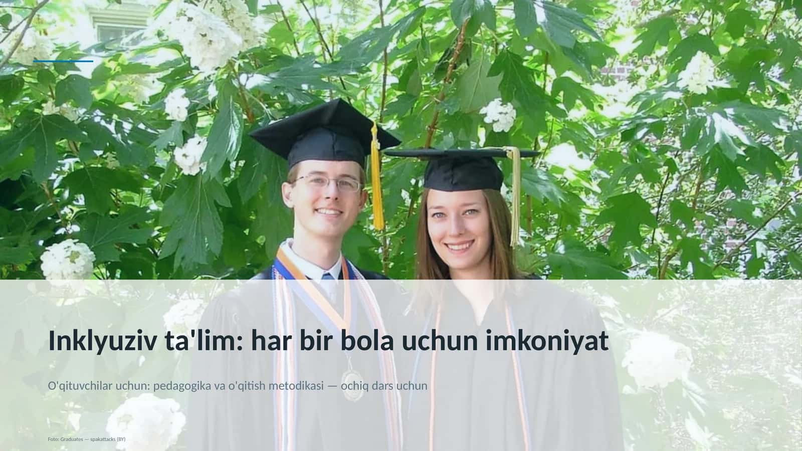 Inklyuziv ta'lim: har bir bola uchun imkoniyat