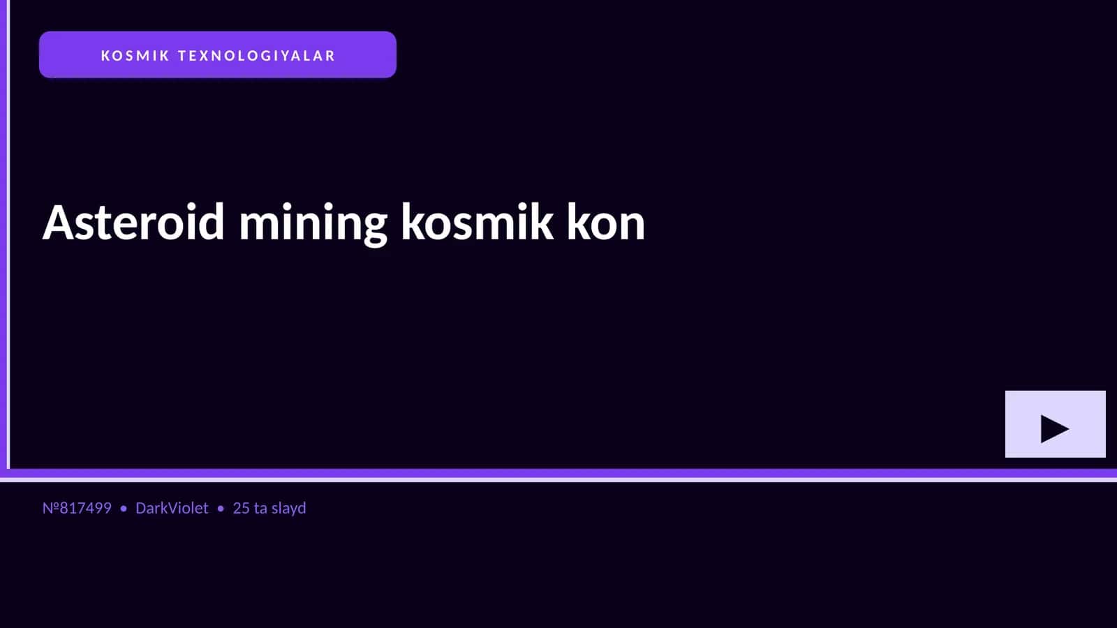 KOSMIK TEXNOLOGIYALAR