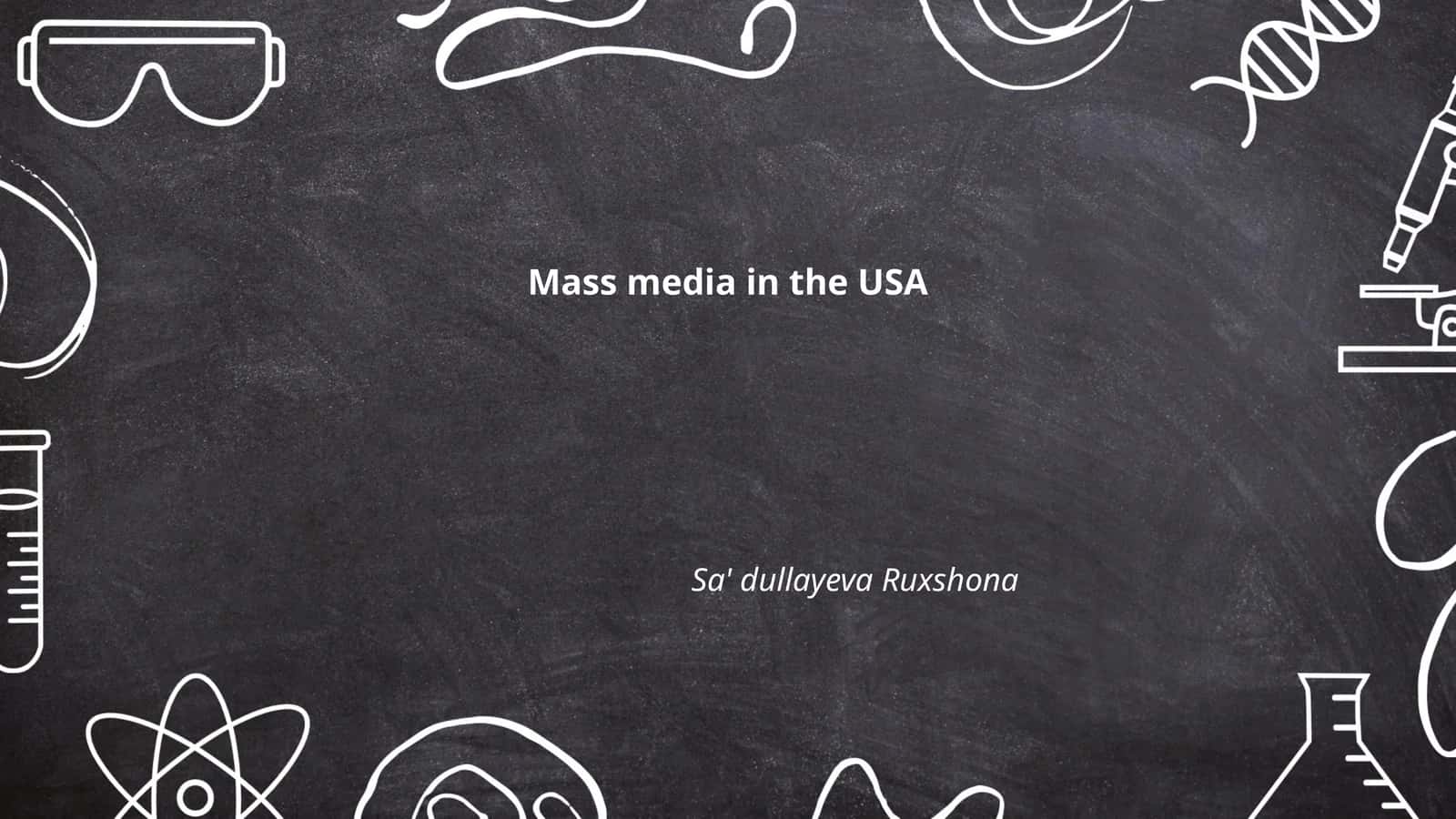 Mass media in the USA