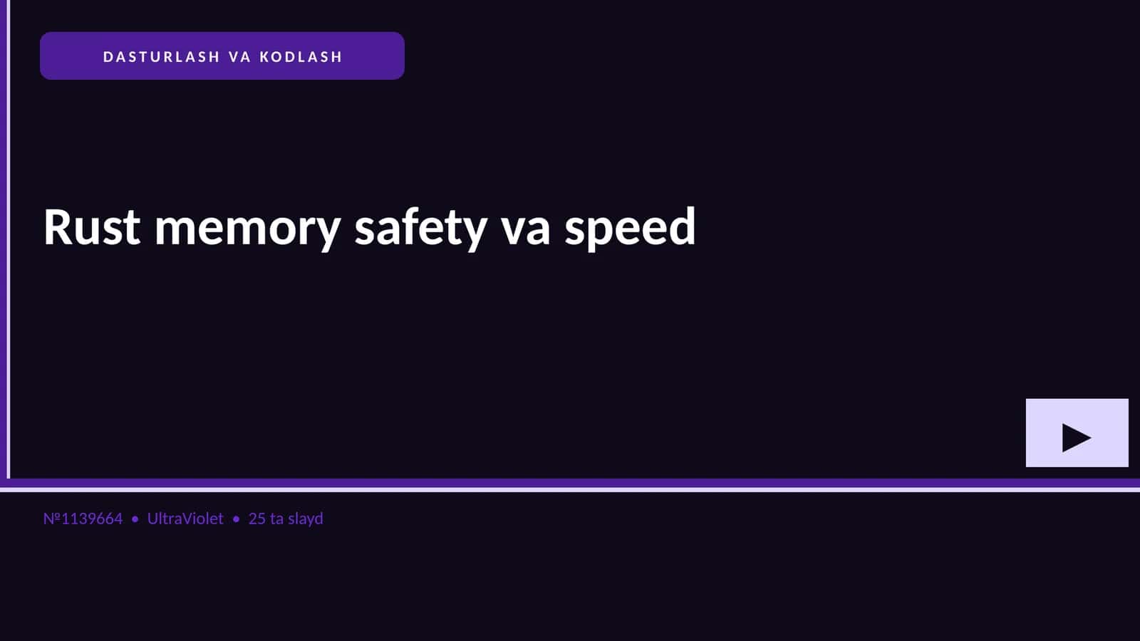 Rust memory safety va speed