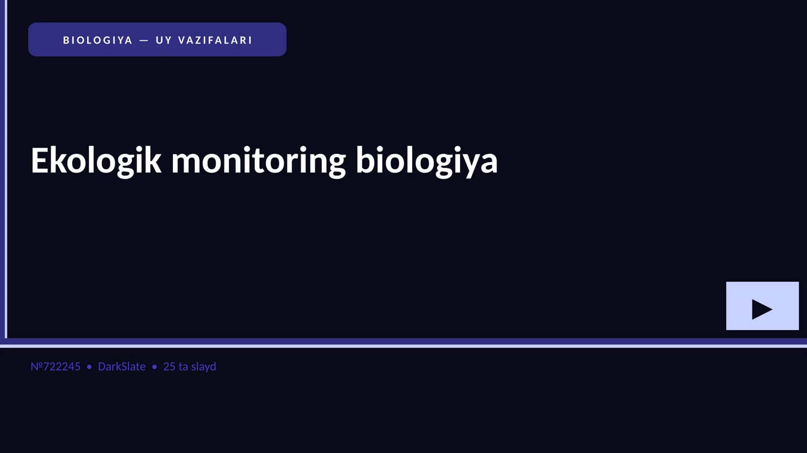 Ekologik monitoring biologiya